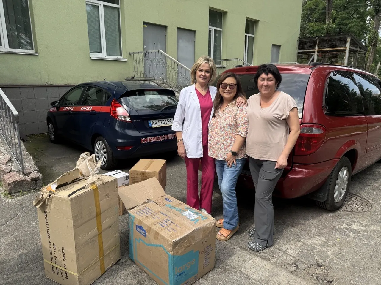Together with T3G: medical supplies for hospitals